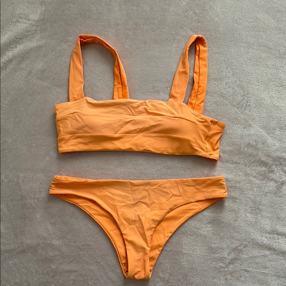 Zaful Vibrant Orange Bikini Set